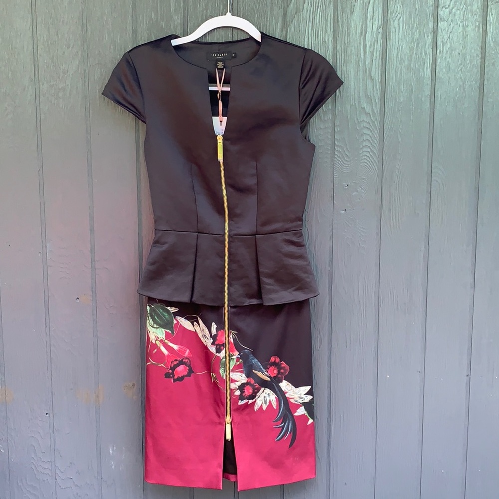 Ted Baker London Bejweled Shadows Zip Dress